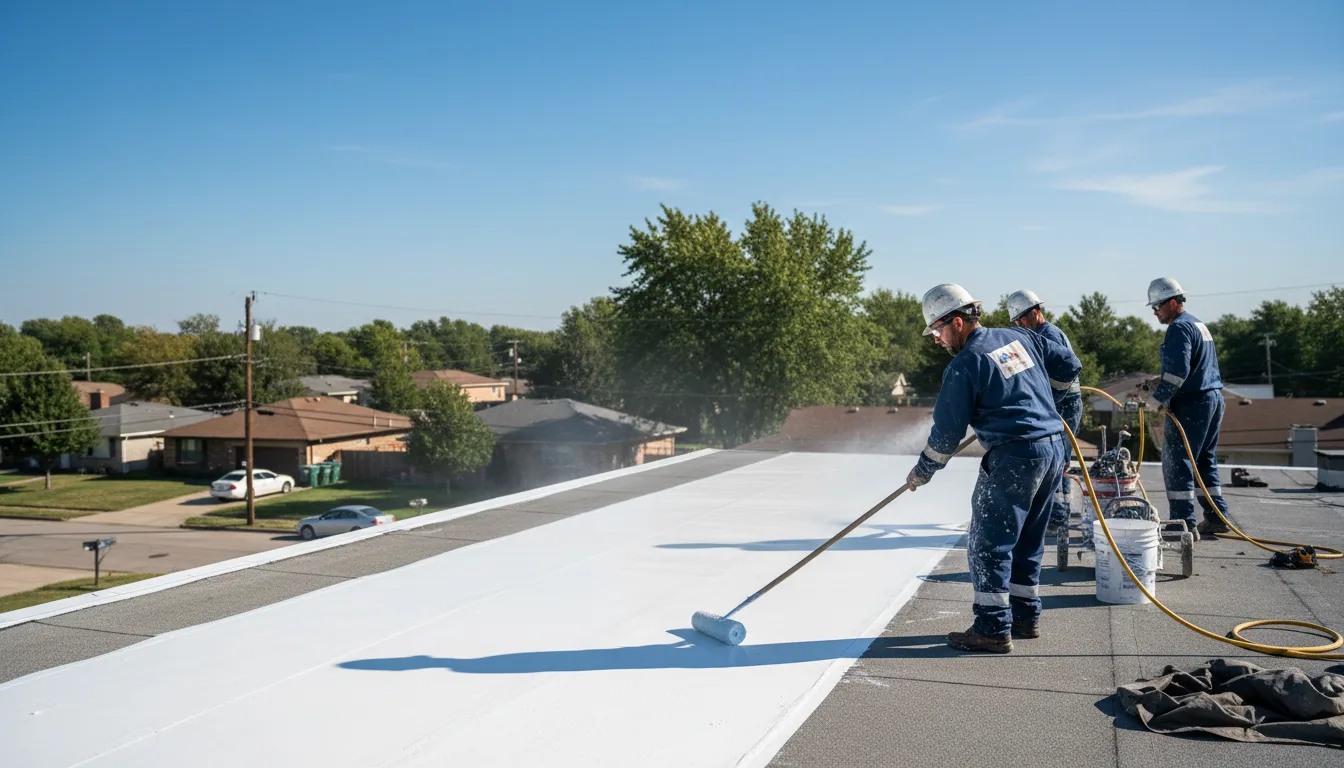 Commercial roof coating in Long Bottom, OH near me